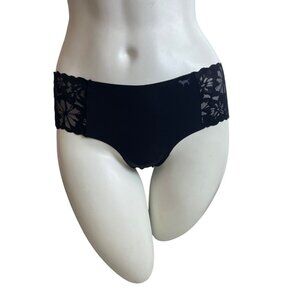 Pink Womens Cheekster Underwear Black Lace Trim Seamless Design Size M- NEW